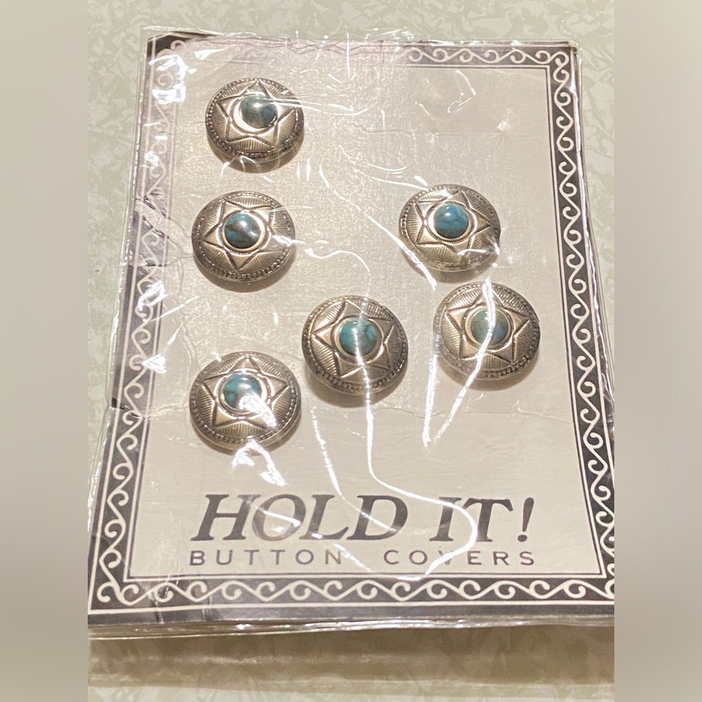 Metal Hold It! Button Covers ~ NEW #7865